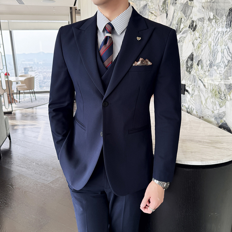 Men's suit three-piece busines - Men Formal Wear Top 리뷰 및 가격