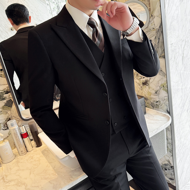 Men's suit three-piece busines - Men Formal Wear Top 리뷰 및 가격