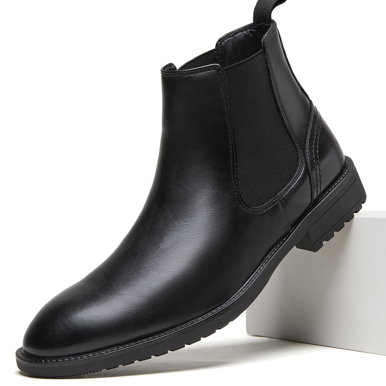 Men Leather Chelsea Boots Slip - Men'S Formal Wear For Office 리뷰 및 가격