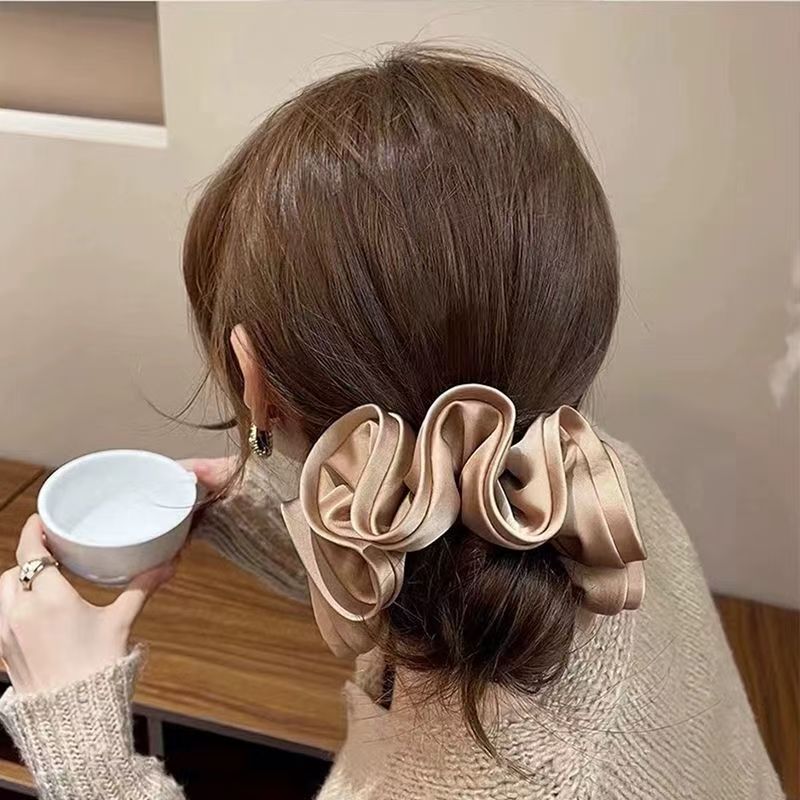Korean Satin Scrunchies Elasti - Satin Bow Tie 리뷰 및 가격