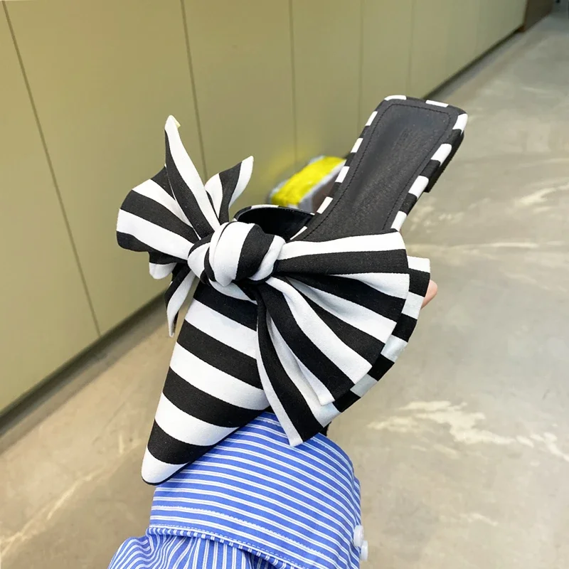 Women Sandals Oversize Bowtie  - Satin Bow Tie 리뷰 및 가격