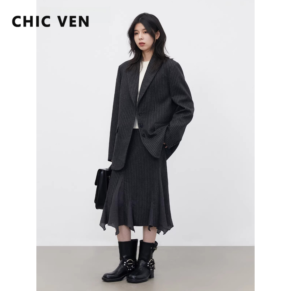 CHIC VEN Fashion Women Woolen  - Wool Suit Jacket 리뷰 및 가격