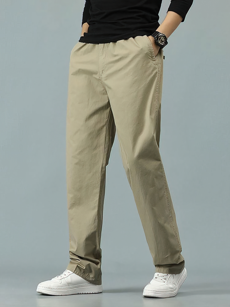 100% Cotton Straight Casual Pa - Men'S Formal Wear For Office 리뷰 및 가격