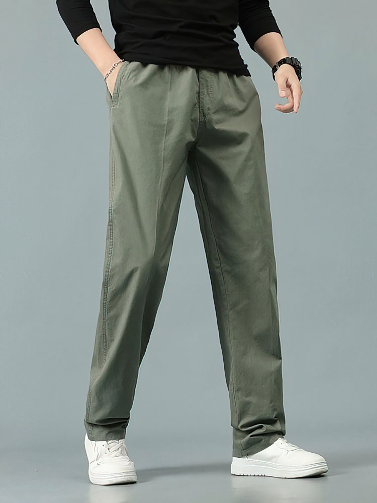 100% Cotton Straight Casual Pa - Men'S Formal Wear For Office 리뷰 및 가격