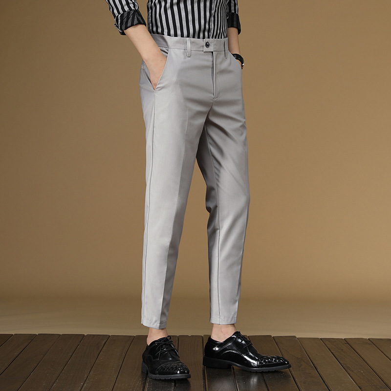 Summer Suit Pants Men Red Blac - Men'S Formal Wear For Office 리뷰 및 가격