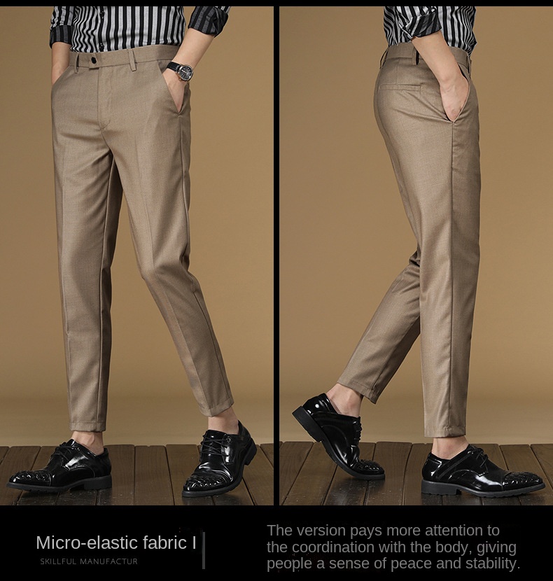 Summer Suit Pants Men Red Blac - Men'S Formal Wear For Office 리뷰 및 가격