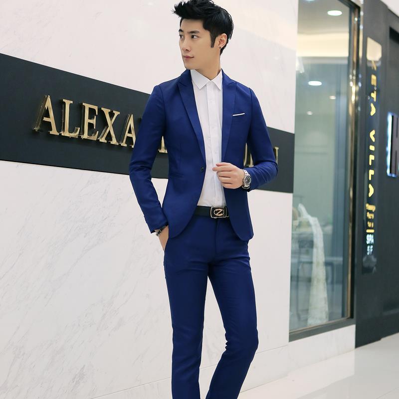Men's Stylish Suit Set Slim Fi - Men'S Urban Formal Wear 리뷰 및 가격