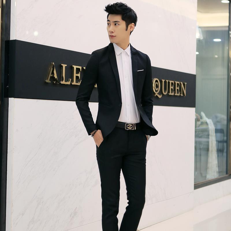 Men's Stylish Suit Set Slim Fi - Men'S Urban Formal Wear 리뷰 및 가격