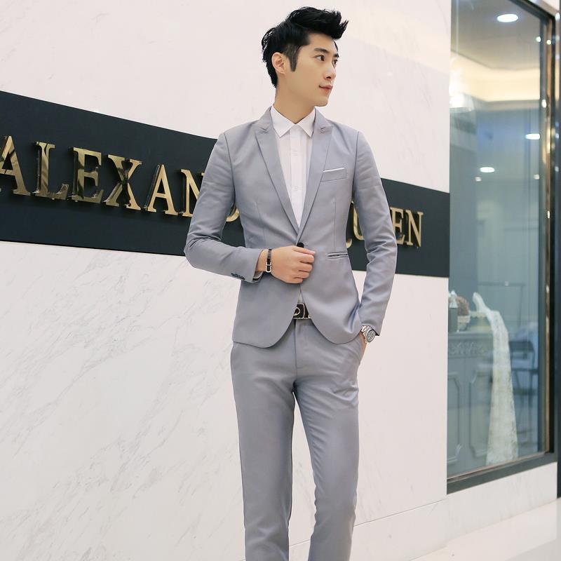 Men's Stylish Suit Set Slim Fi - Men'S Urban Formal Wear 리뷰 및 가격