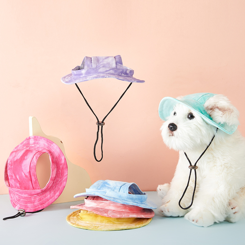 Tie Dye Pet Bucket Hat for Dog - Windsor Knot Tie 리뷰 및 가격