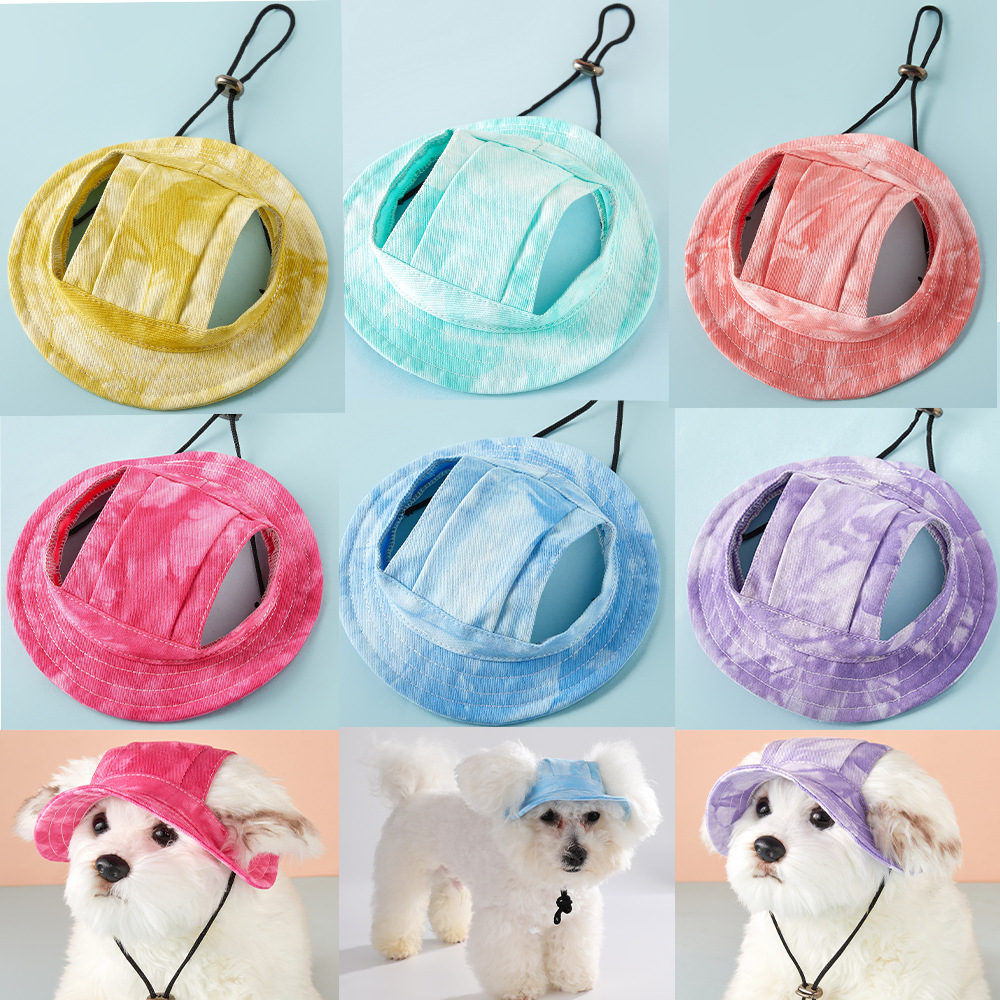 Tie Dye Pet Bucket Hat for Dog - Windsor Knot Tie 리뷰 및 가격