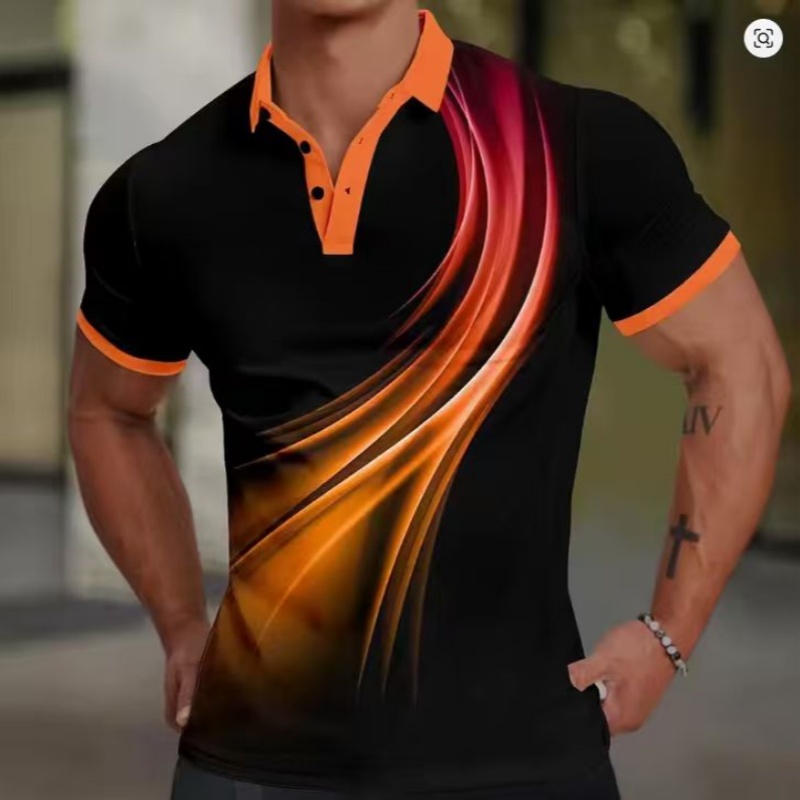 2025 Men's Geometric Golf Shir - Men Formal Wear Top 리뷰 및 가격