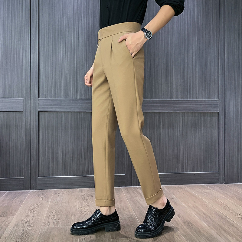 Naples High Waist Straight Pan - Men Formal Wear Top 리뷰 및 가격