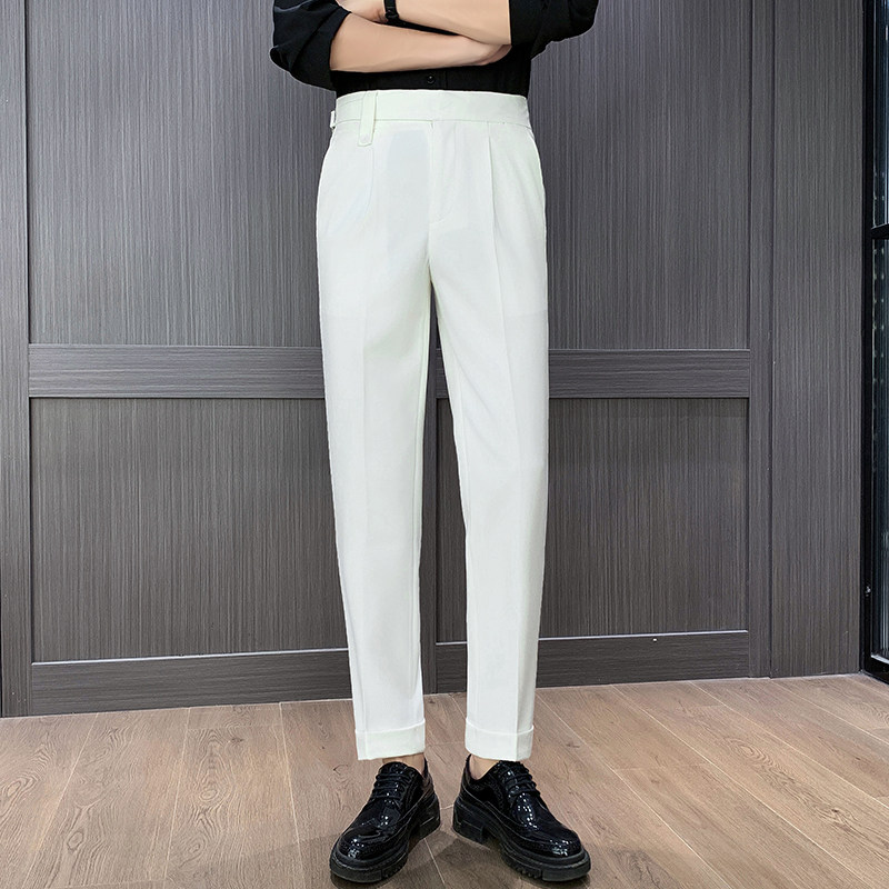 Naples High Waist Straight Pan - Men Formal Wear Top 리뷰 및 가격