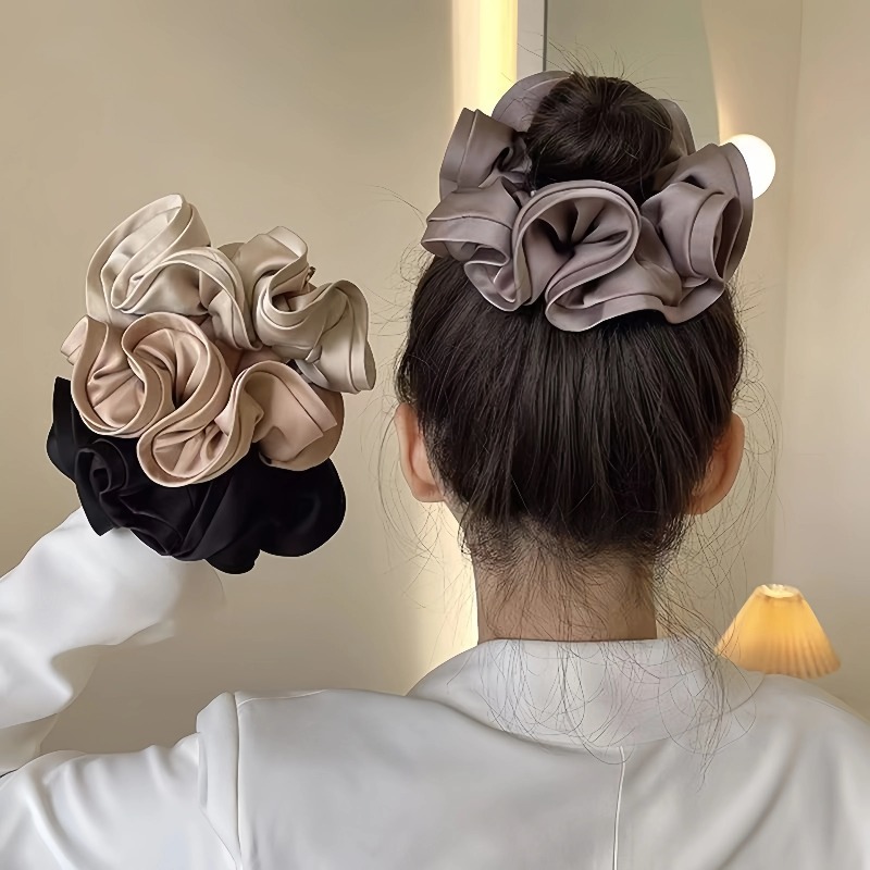 Korean Satin Scrunchies Elasti - Satin Bow Tie 리뷰 및 가격