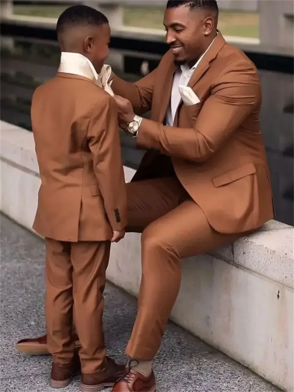 2 Pieces Dark Brown Men Suits  - Wool Suit Jacket 리뷰 및 가격