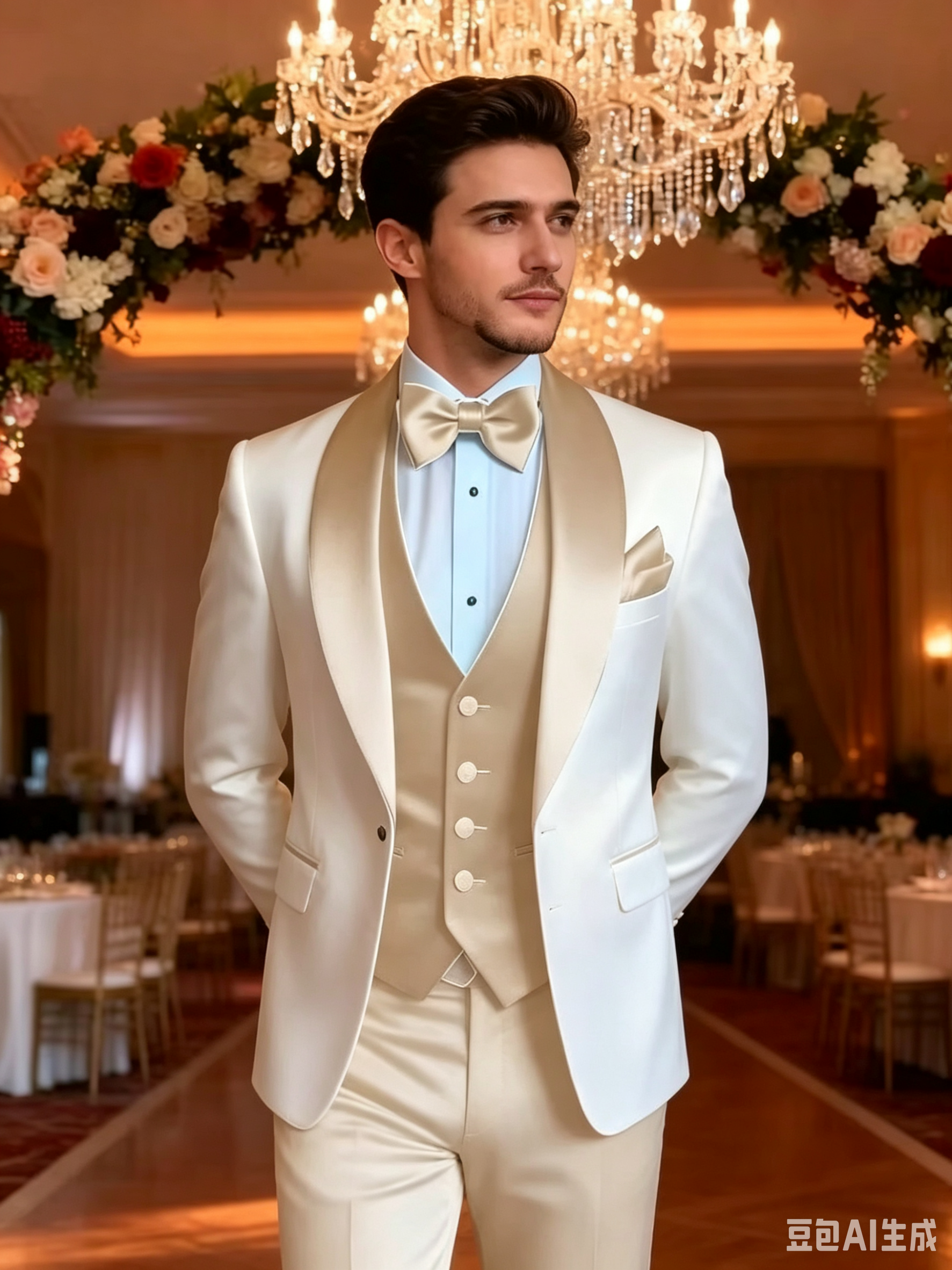 Elegant Khaki Tuxedo Suit for  - Men'S Formal Attire 리뷰 및 가격