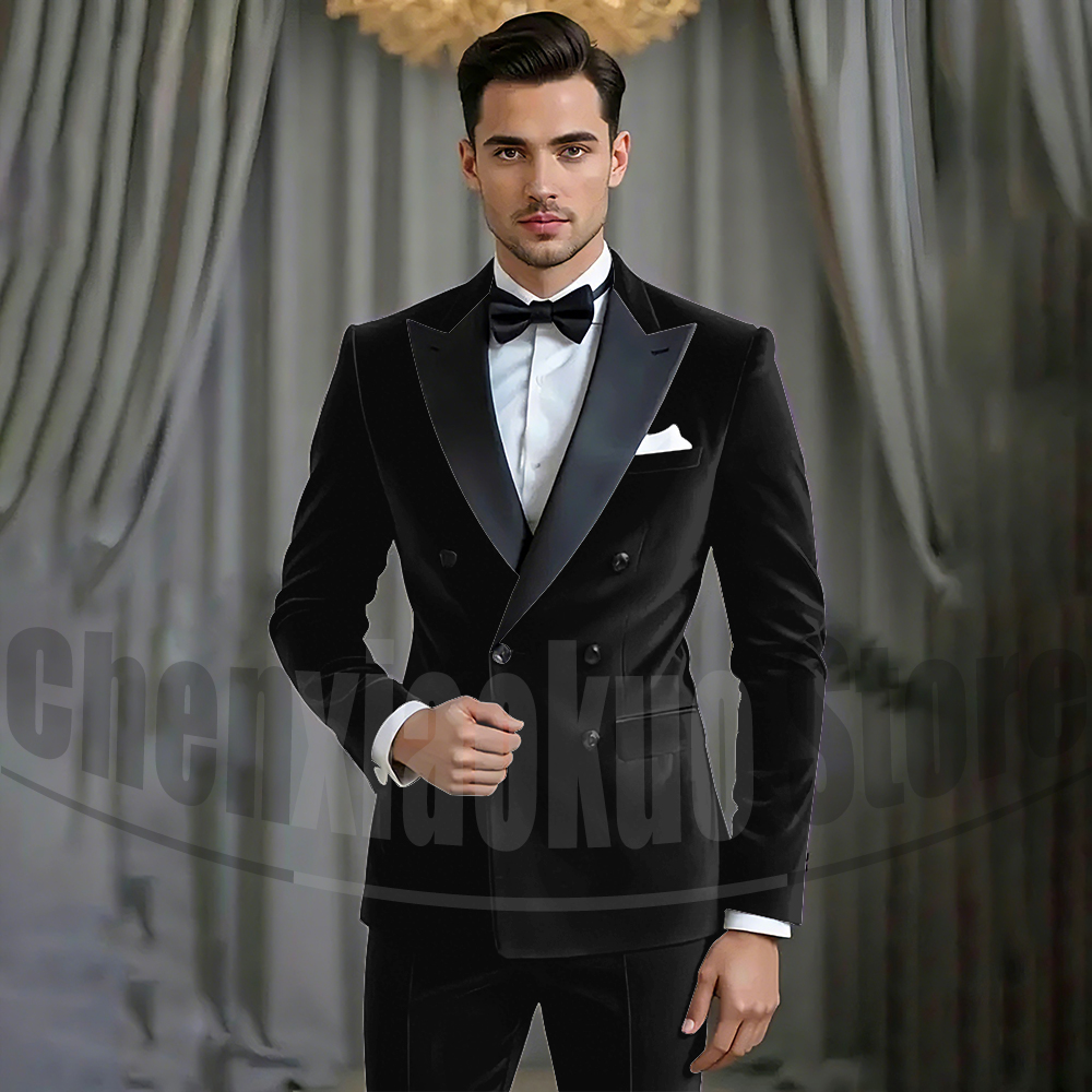 Men's Purple Velvet Double Bre - Men'S Formal Attire 리뷰 및 가격