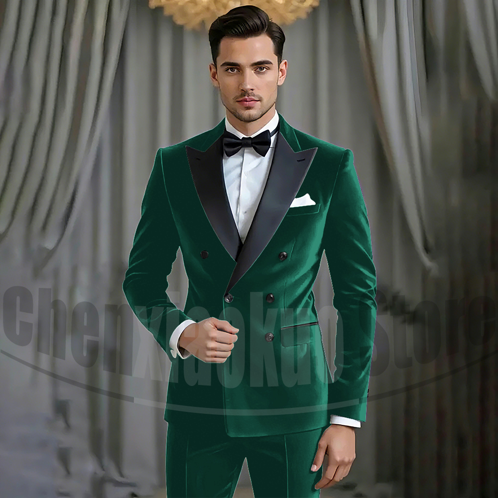 Men's Purple Velvet Double Bre - Men'S Formal Attire 리뷰 및 가격
