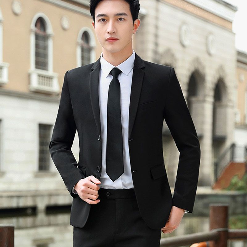 Slim Fit Korean Style Men Blaz - Men'S Formal Attire 리뷰 및 가격