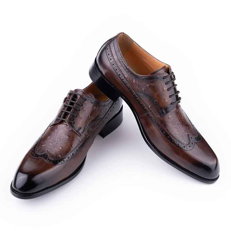 Men's Cowhide Leather Shoes La - Formal Men Daily Wear Footwear 리뷰 및 가격