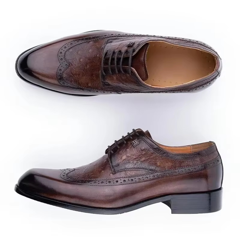 Men's Cowhide Leather Shoes La - Formal Men Daily Wear Footwear 리뷰 및 가격