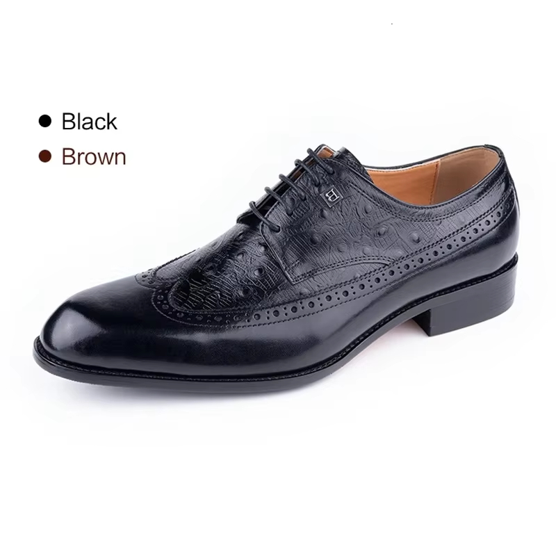 Men's Cowhide Leather Shoes La - Formal Men Daily Wear Footwear 리뷰 및 가격