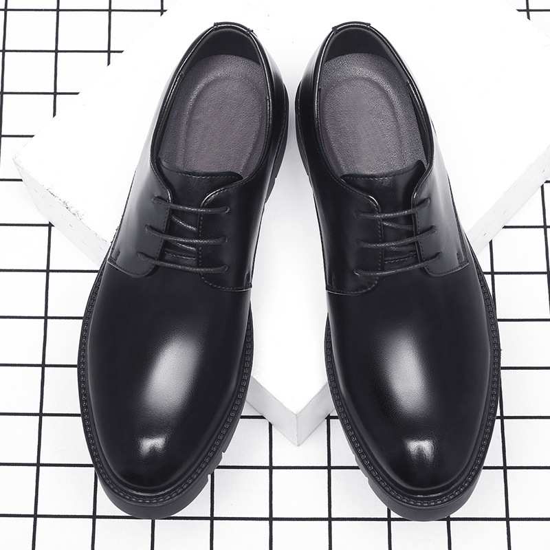 Mens Black Leather Lace Up Dre - Men'S Formal Wear For Office 리뷰 및 가격