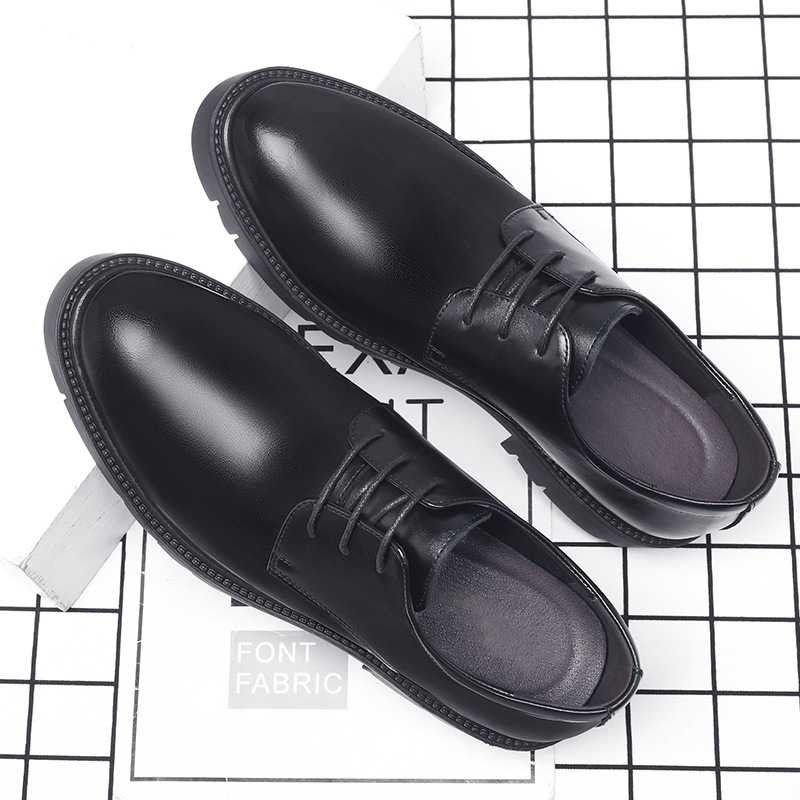Mens Black Leather Lace Up Dre - Men'S Formal Wear For Office 리뷰 및 가격
