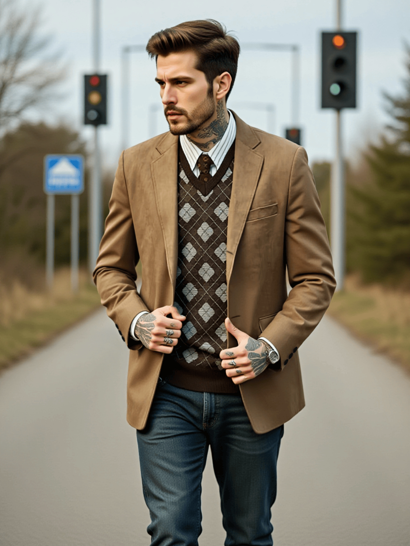Men's Single-Breasted Jacket i - Men'S Urban Formal Wear 리뷰 및 가격